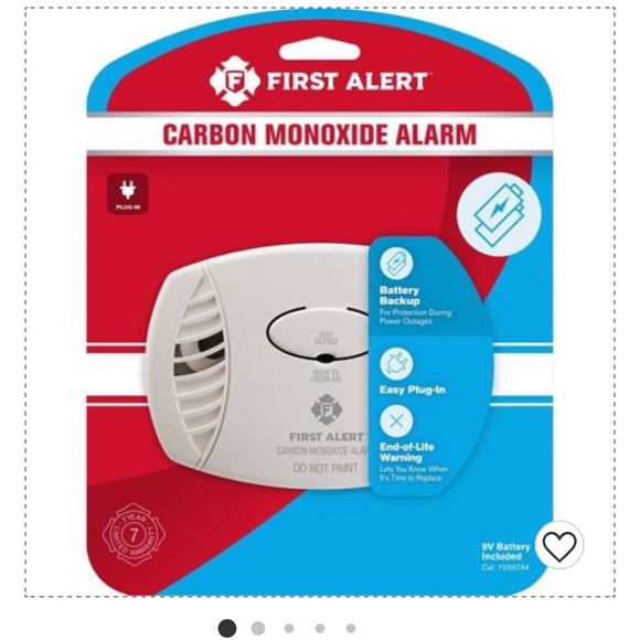 First Alert CO615 Carbon Monoxide Plug-In Alarm With Battery Backup Digital. - Picture 2 of 6